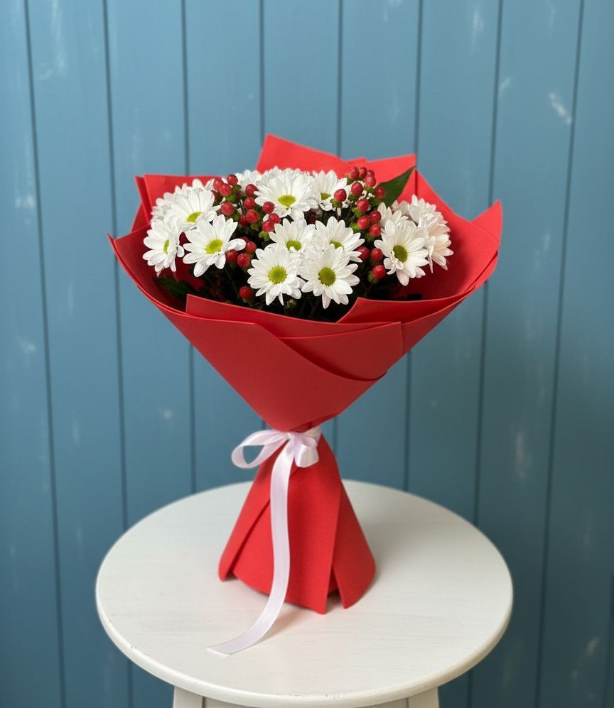 Букет цветов из: Хризантемы в Бриньковской