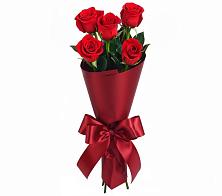 Букет 5 Красных роз Эдлесс Лав в Бриньковской