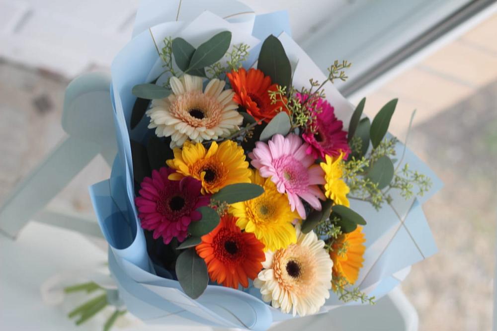 Букет цветов из: Герберы в Бриньковской