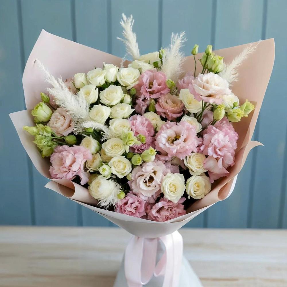 Букет цветов из: Альстромерии и Розы в Бриньковской