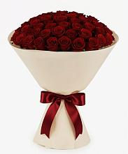 Букет 101 Бордовая роза Блэк Бакарра в Бриньковской