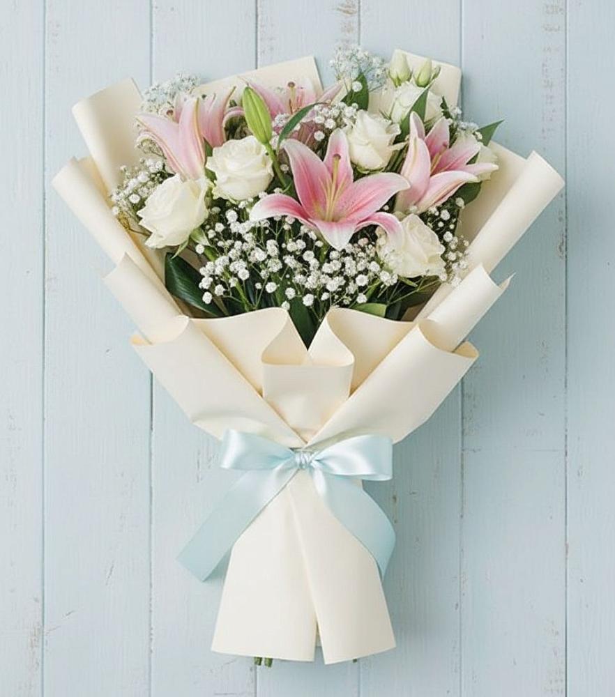Букет цветов из: Лилии в Бриньковской
