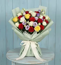 Букет цветов из:  Розы в Бриньковской