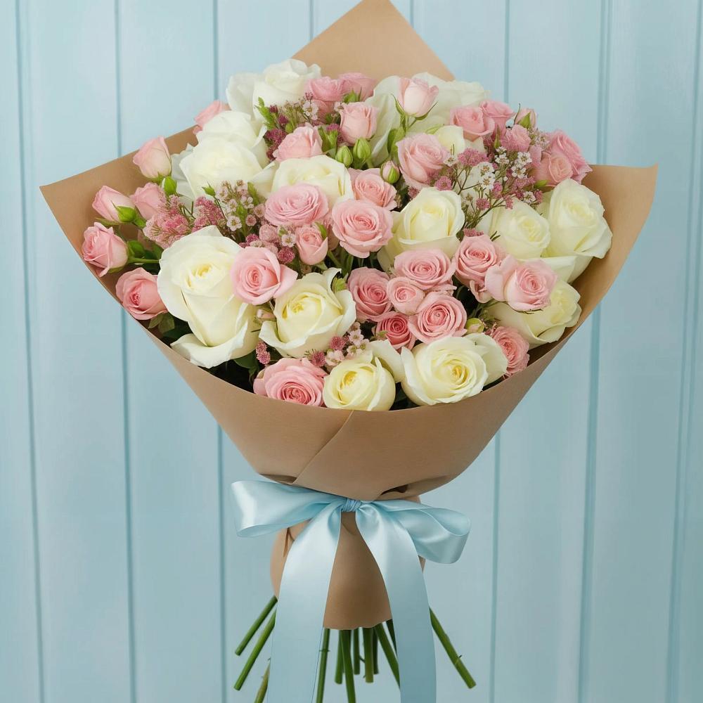Букет цветов из: Розы в Бриньковской