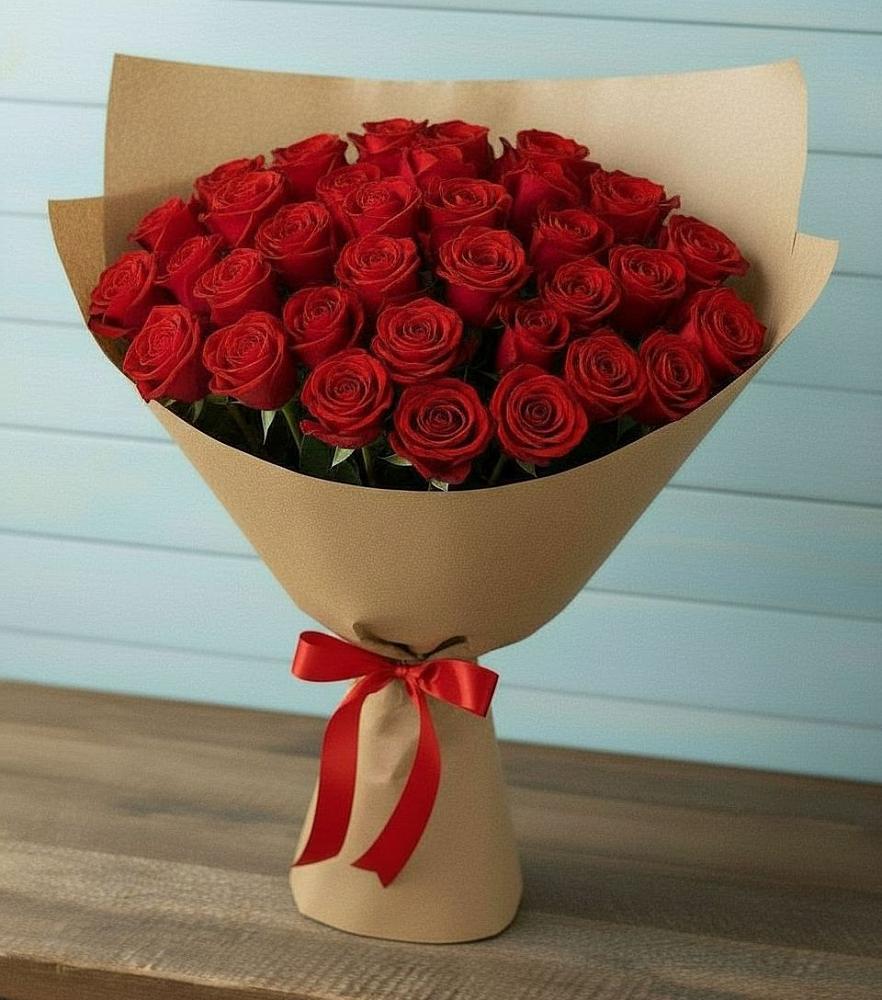 Букет Красные розы Милано в Бриньковской