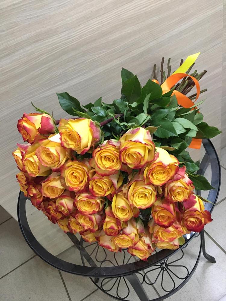 Букет Желтые розы в Бриньковской