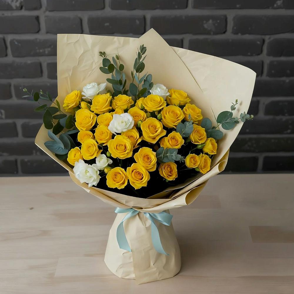 Букет цветов из: Розы в Бриньковской