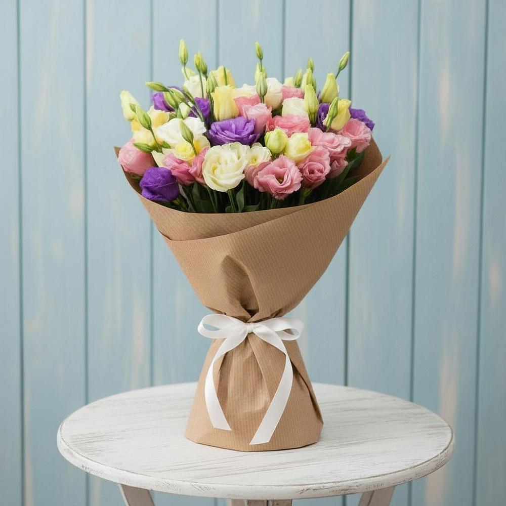 Букет цветов из: Лизиантусы в Бриньковской