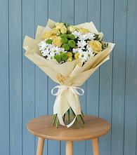 Букет цветов из:  Хризантемы и Розы #REPLACE_PRED# Бриньковской