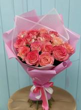 Букет 15 Розовых роз Равель #REPLACE_PRED# Бриньковской