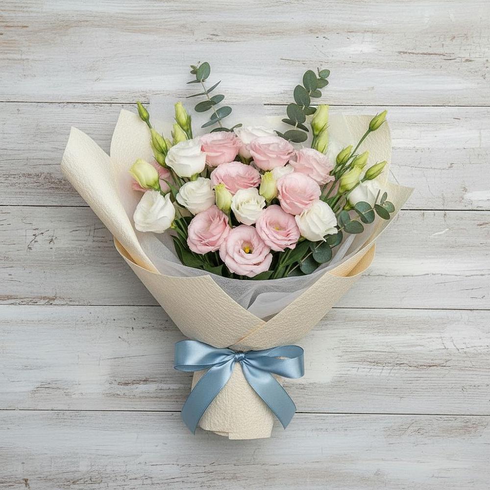 Букет цветов из: Лизиантусы в Бриньковской